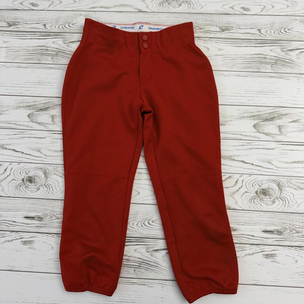 Champro Girls Youth L Red Athletic Softball Pants